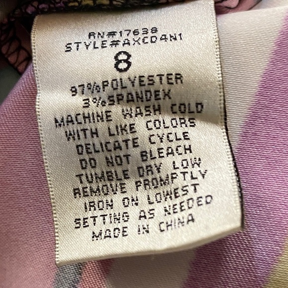 Sangria Vibrant Striped Midi Dress - Picture 4 of 4